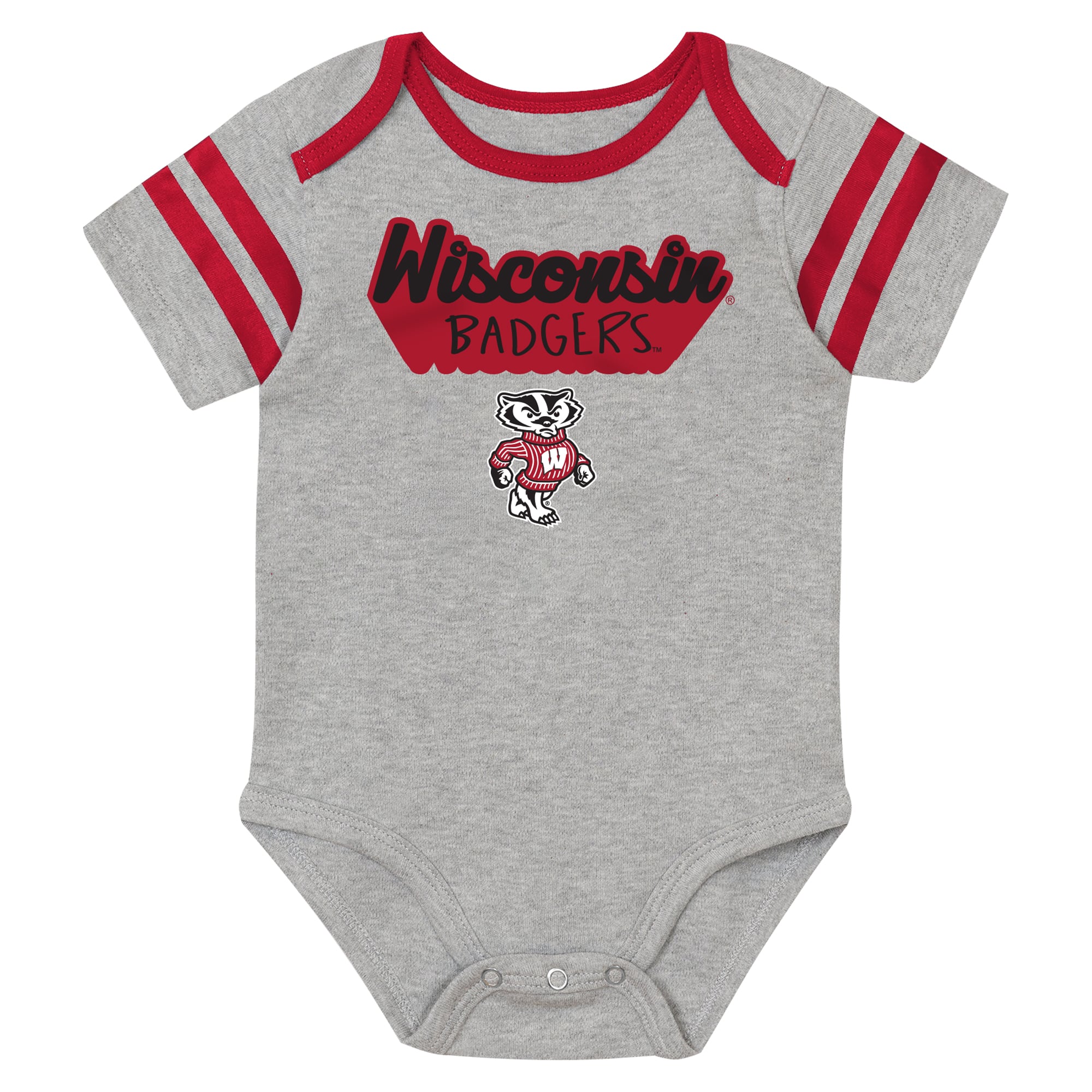 Newborn Outerstuff Red Wisconsin Badgers Star Player Three-Piece Bodysuit Set