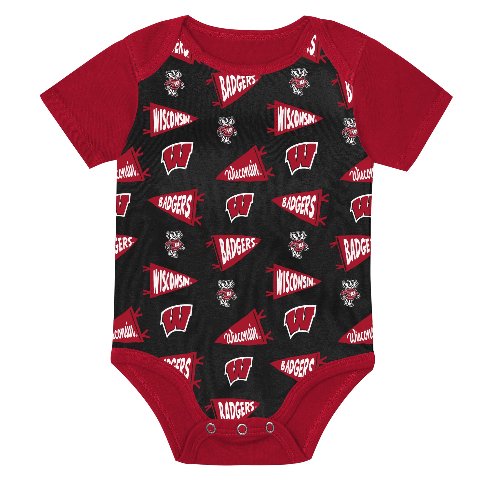 Newborn Outerstuff Red Wisconsin Badgers Star Player Three-Piece Bodysuit Set