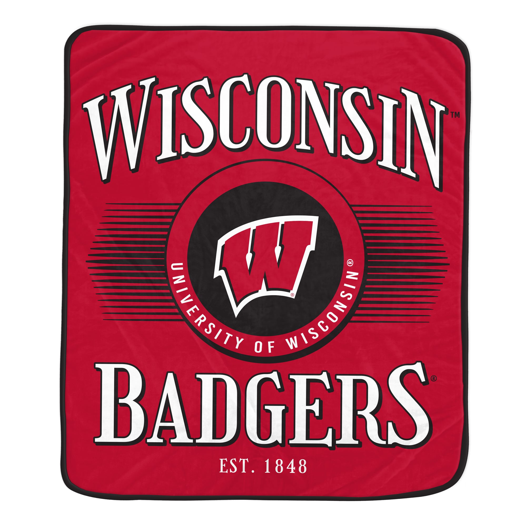 Couverture Pegasus Wisconsin Badgers Spotlight Arch 60" x 70" ultra douce