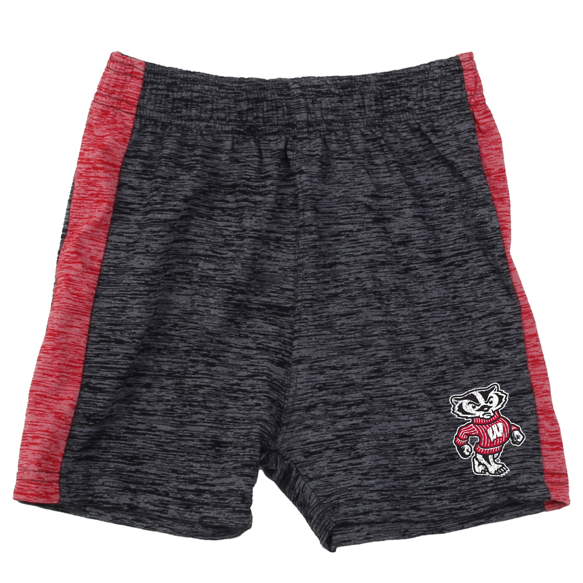 Ensemble t-shirt et short Wes & Willy Red Wisconsin Badgers en laine nuageuse pour tout-petits