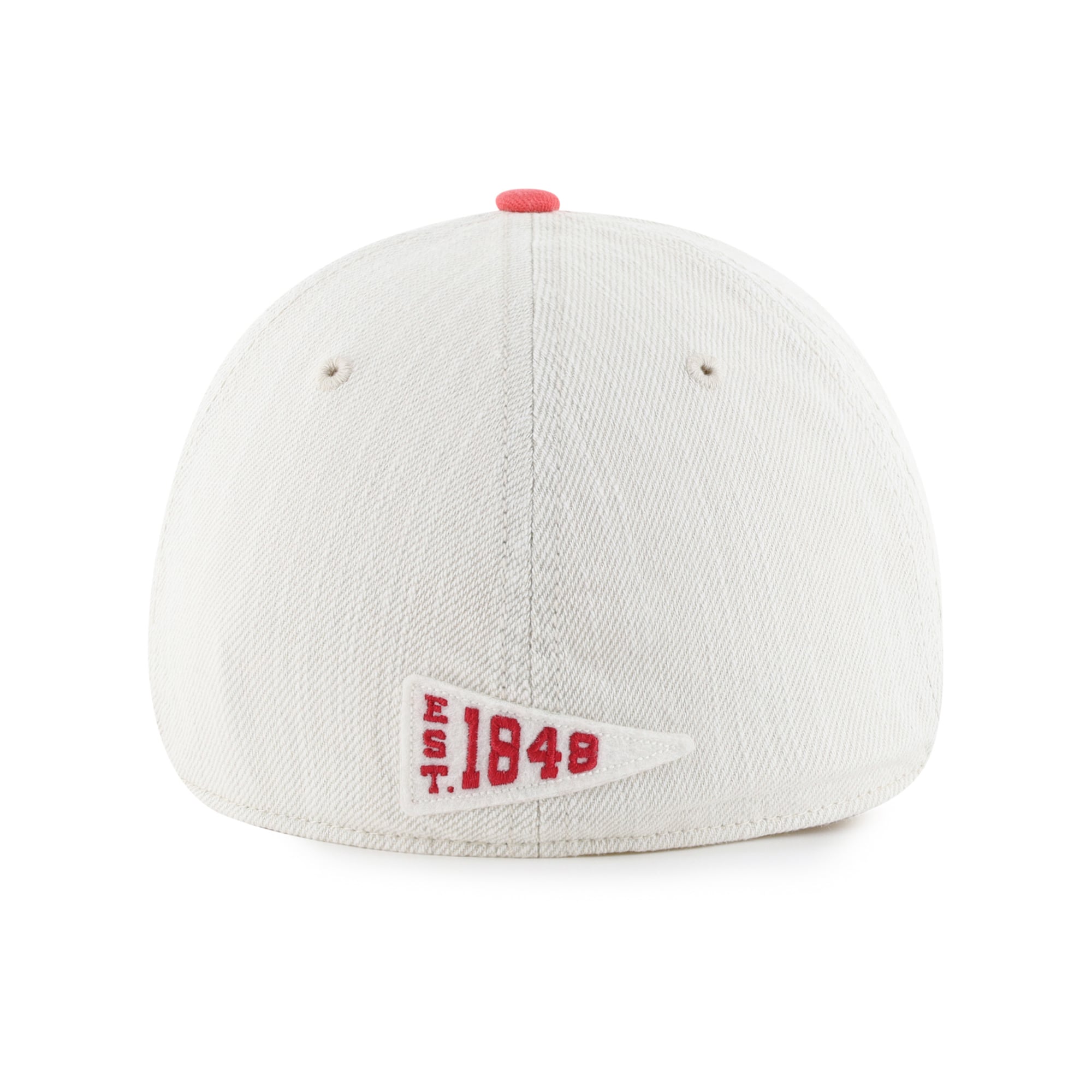 Casquette unisexe '47 Cream Wisconsin Badgers Well Worn Clean Up Stretch Fit