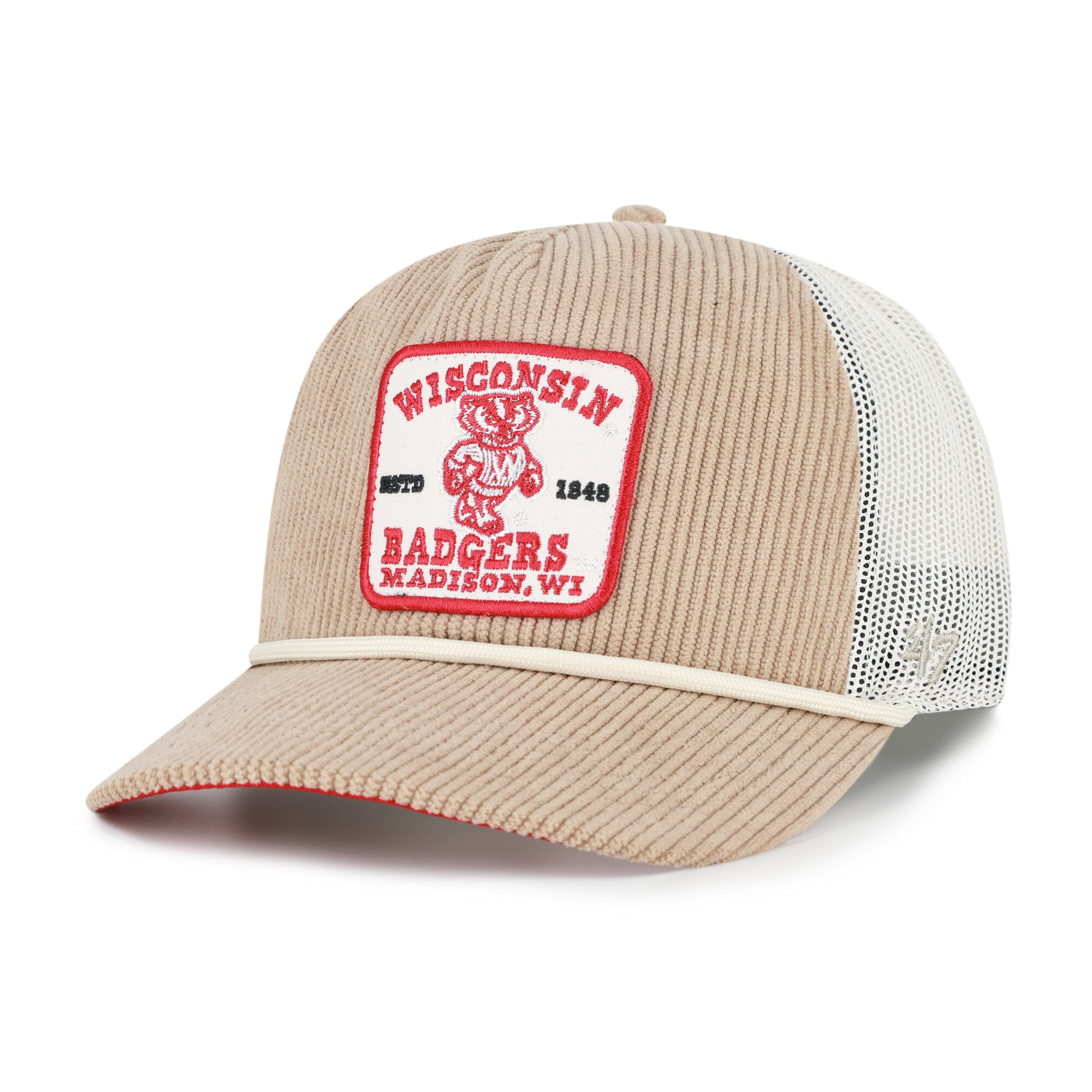Chapeau unisexe '47 Khaki Wisconsin Badgers Cordlandia Hitch ajustable