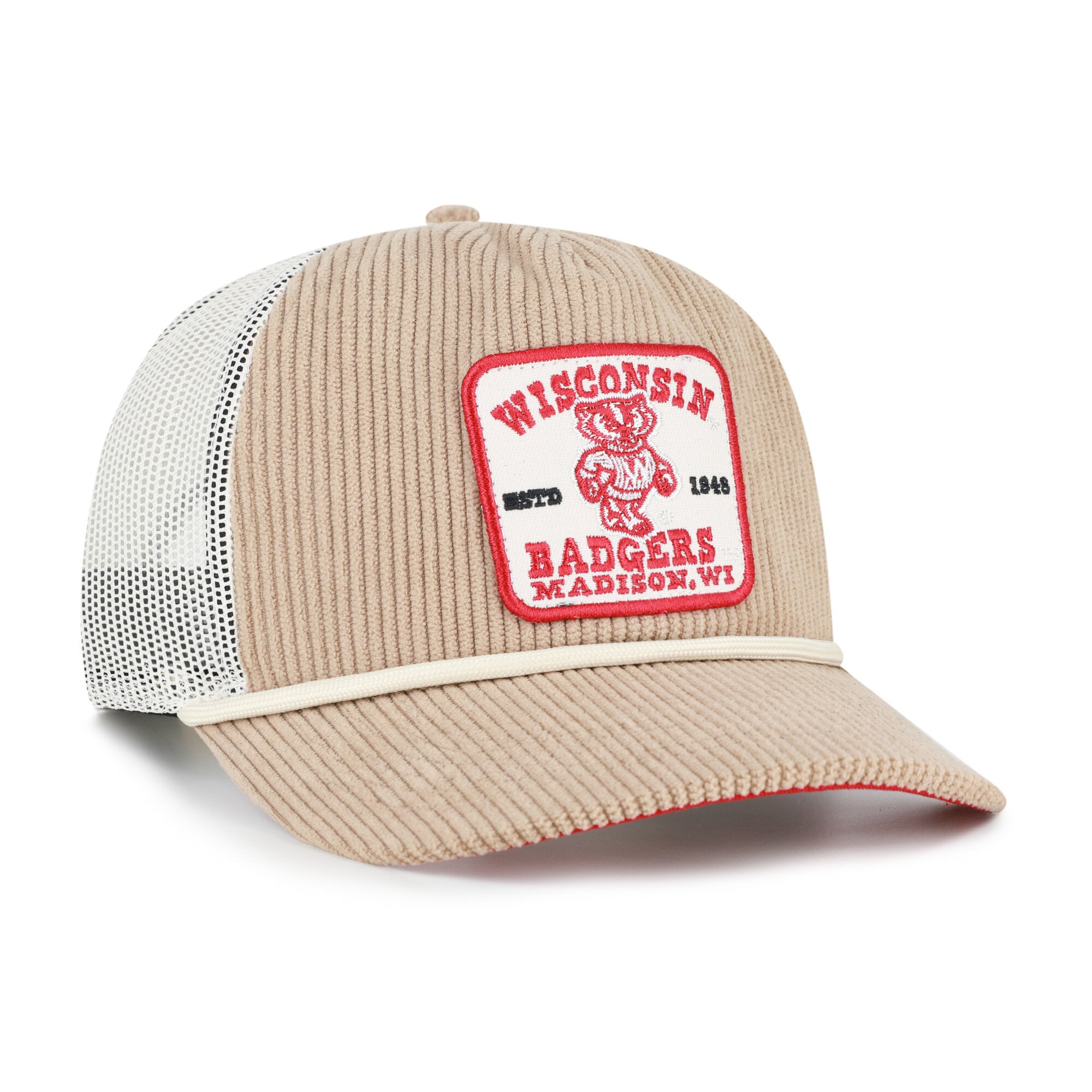 Chapeau unisexe '47 Khaki Wisconsin Badgers Cordlandia Hitch ajustable
