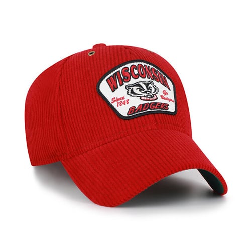 Casquette unisexe ajustable en velours côtelé rouge Wisconsin Badgers '47 Accordia MVP