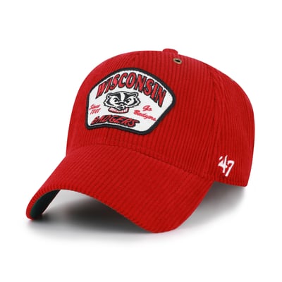 Wisconsin Badgers '47 Unisex Accordia Corduroy MVP Adjustable Hat - Red
