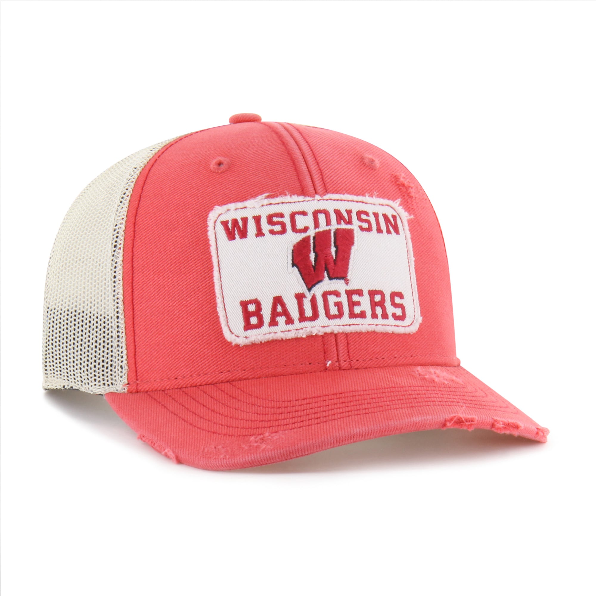 Unisex '47 Red Wisconsin Badgers Egremont Well-Worn Adjustable Trucker Hat