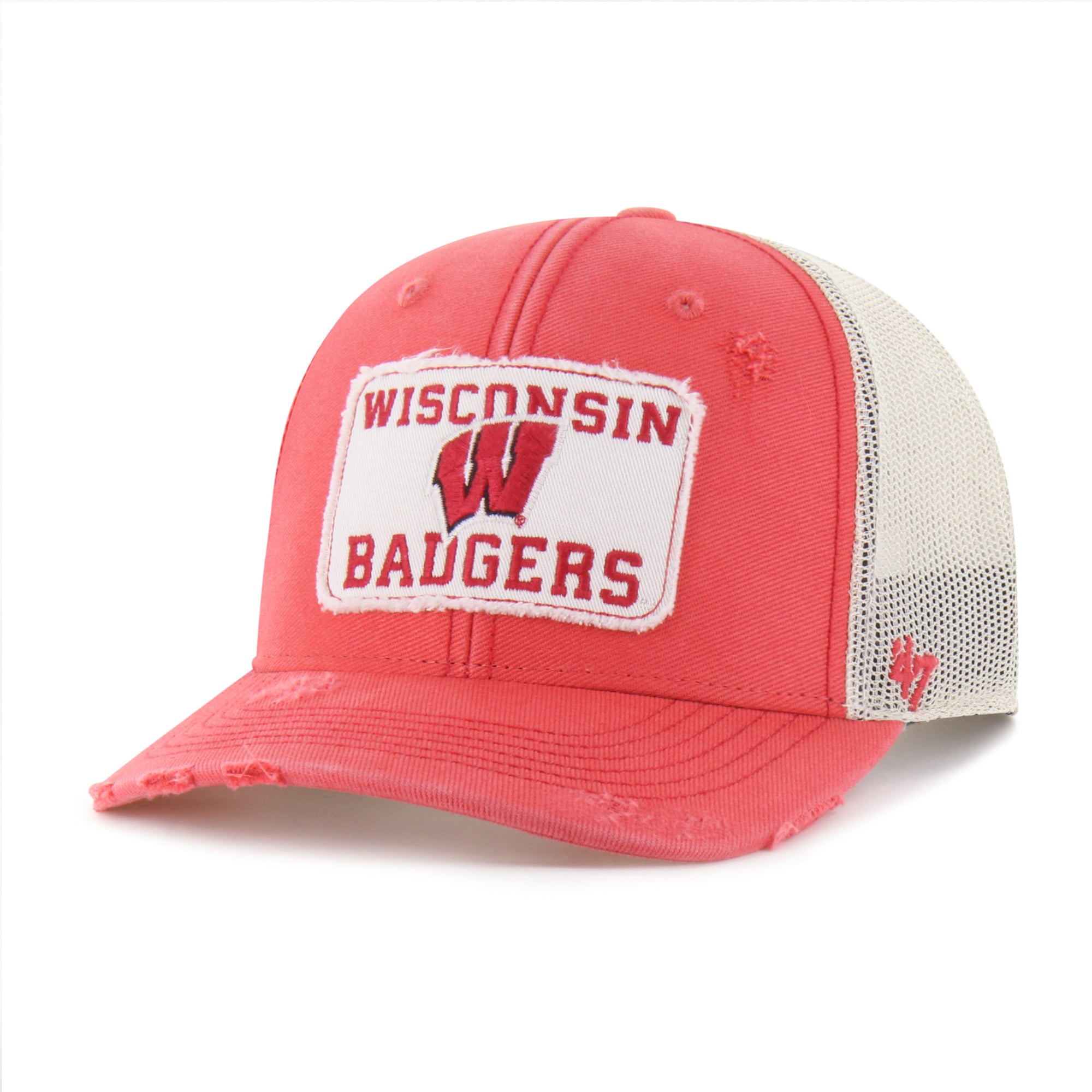 Unisex '47 Red Wisconsin Badgers Egremont Well-Worn Adjustable Trucker Hat