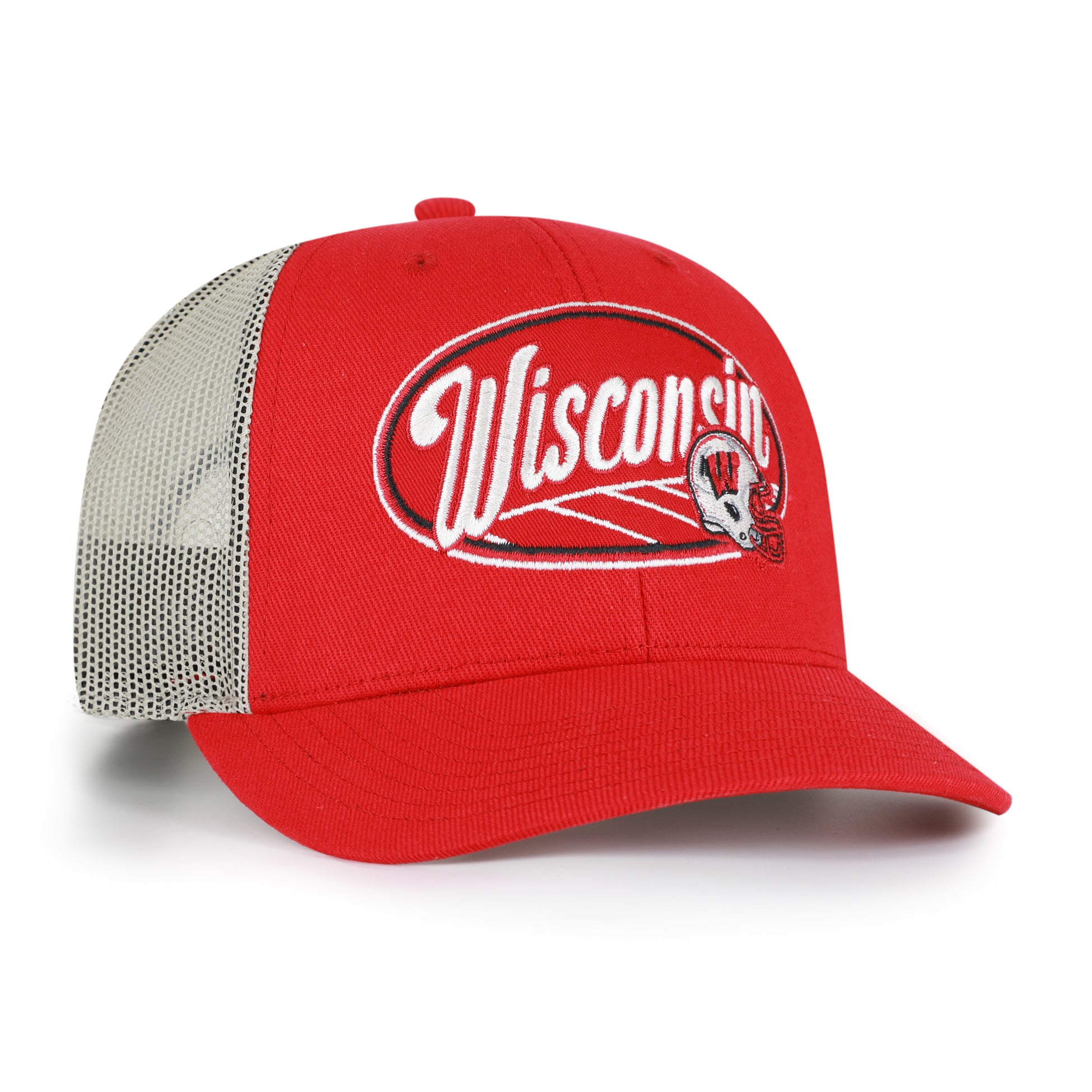 Unisex '47 Red Wisconsin Badgers Enfield Adjustable Trucker Hat