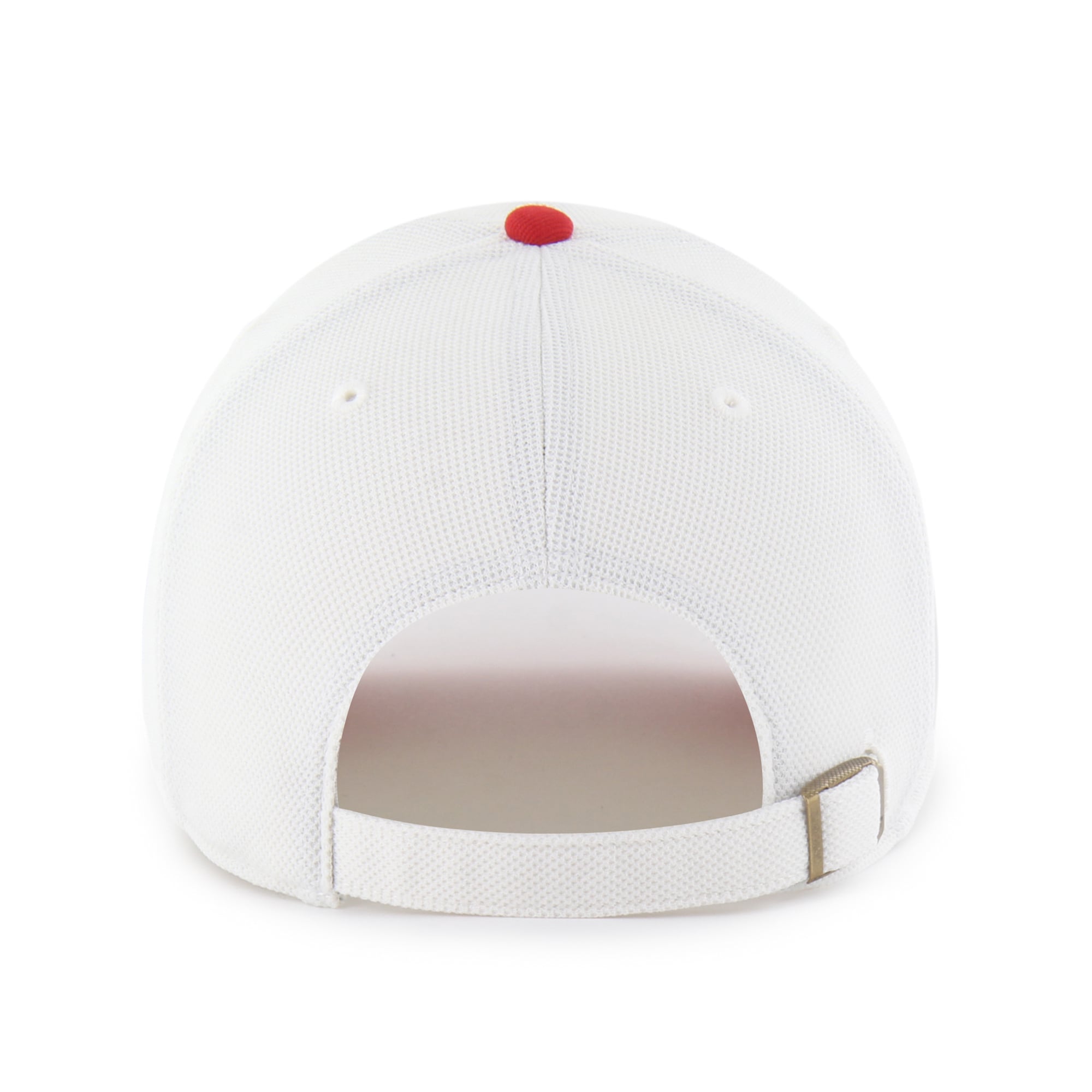 Unisex '47 White/Red Wisconsin Badgers Pique Patch Clean Up Adjustable Hat