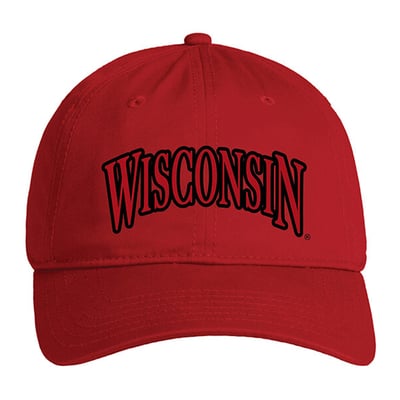  Wisconsin Badgers Under Armour Unisex Washed Cotton Iso-Chill Adjustable Hat - Red