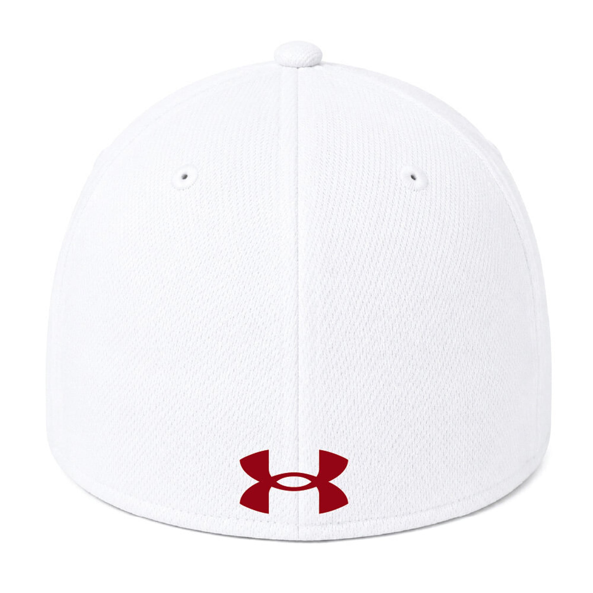 Casquette unisexe Under Armour blanche Wisconsin Badgers Blitzing Accent Stretch Fit