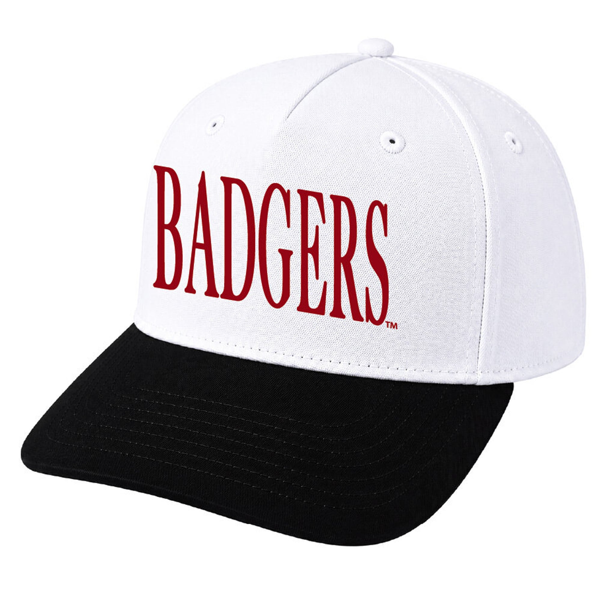 Casquette unisexe Under Armour blanche Wisconsin Badgers Blitzing Accent Stretch Fit