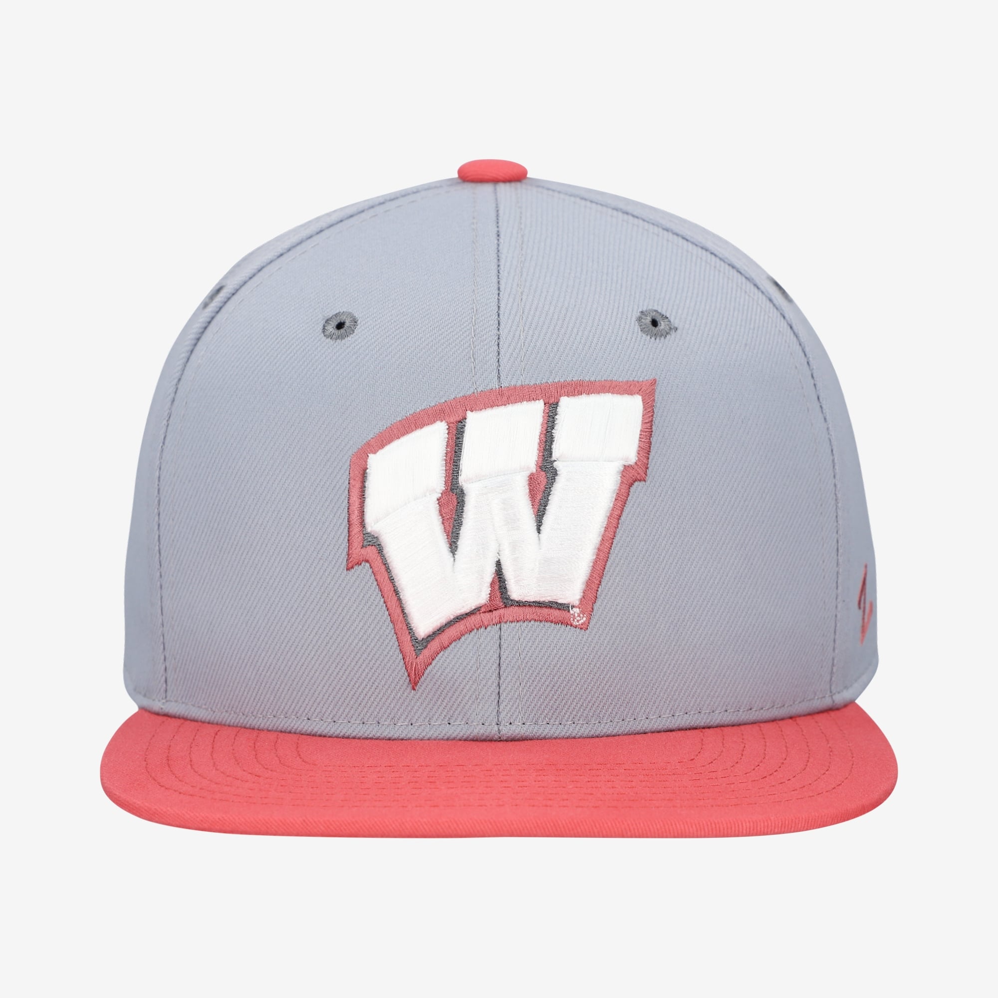 Casquette unisexe Zephyr Gray Wisconsin Badgers Pastel