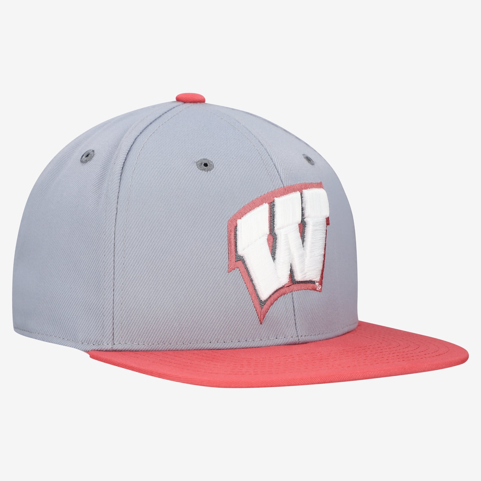 Casquette unisexe Zephyr Gray Wisconsin Badgers Pastel