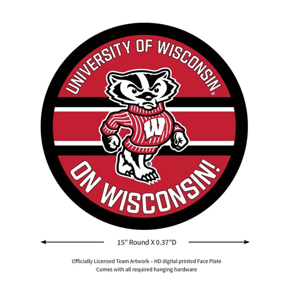 Mat Badger Wisconsin Badger Logo University Of Wisconsin Mascot Mat