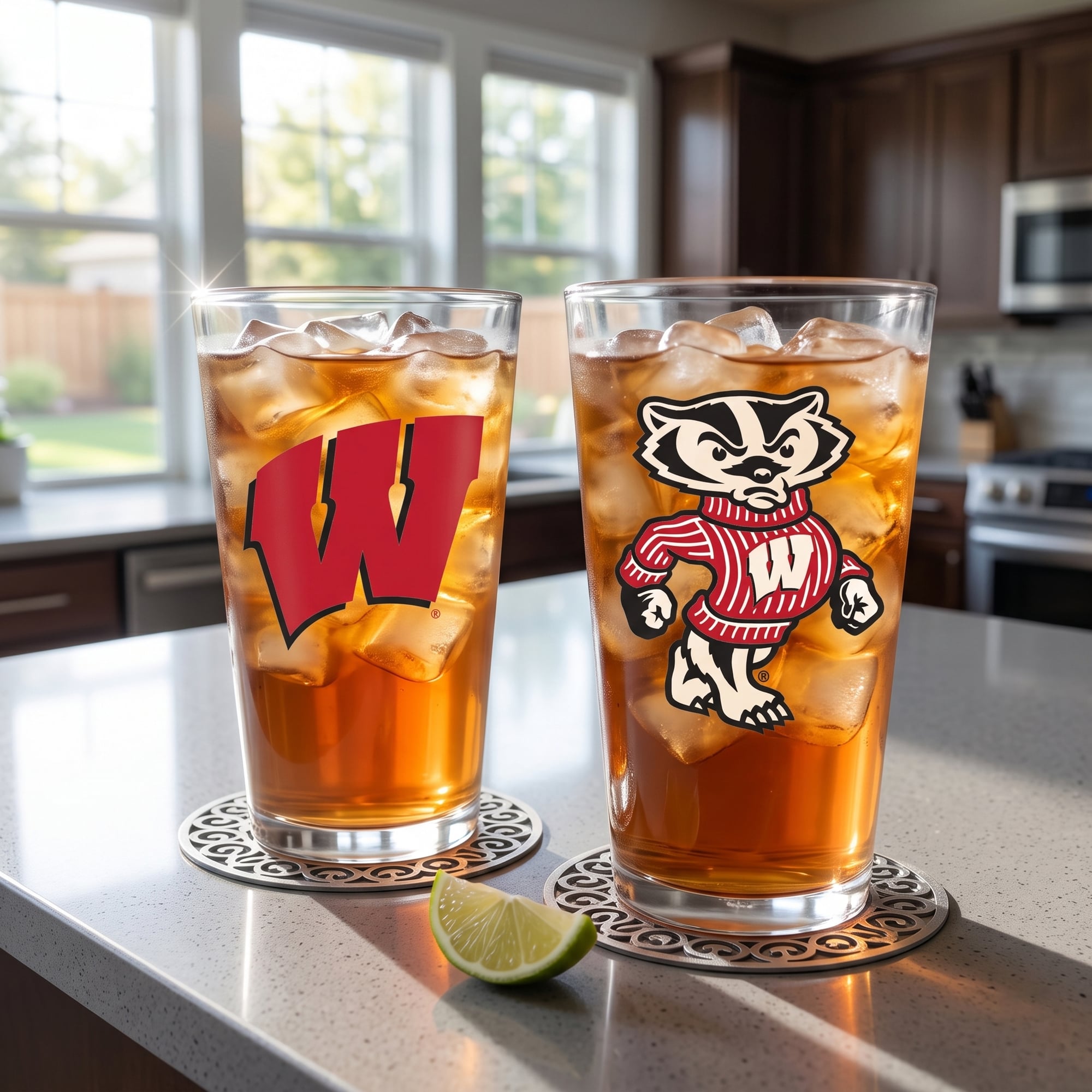 Wisconsin Badgers 24oz. Two-Pack Tritan Tumbler Set