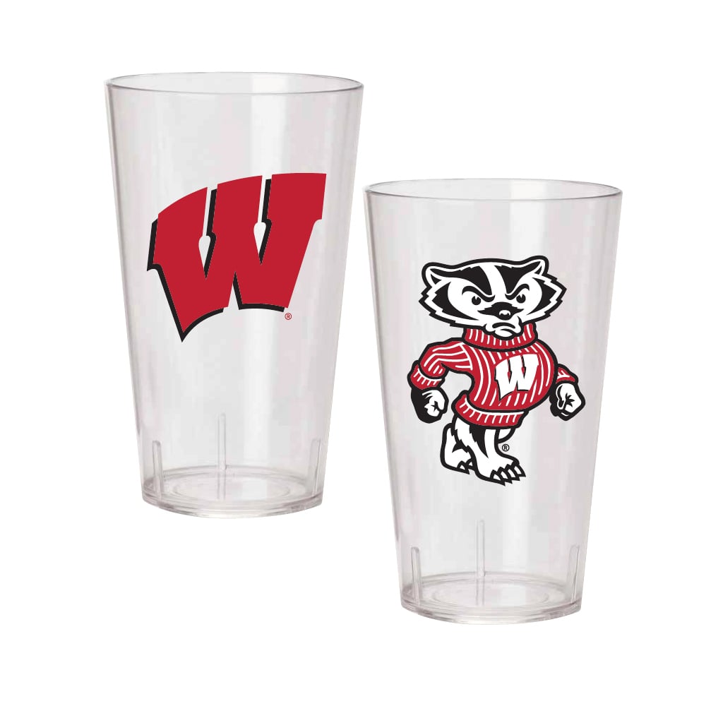 Wisconsin Badgers 24oz. Two-Pack Tritan Tumbler Set