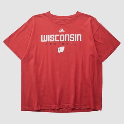 Wisconsin Badgers Adidas 2010s T-shirt - Red - XL by Fanatics Real Vintage