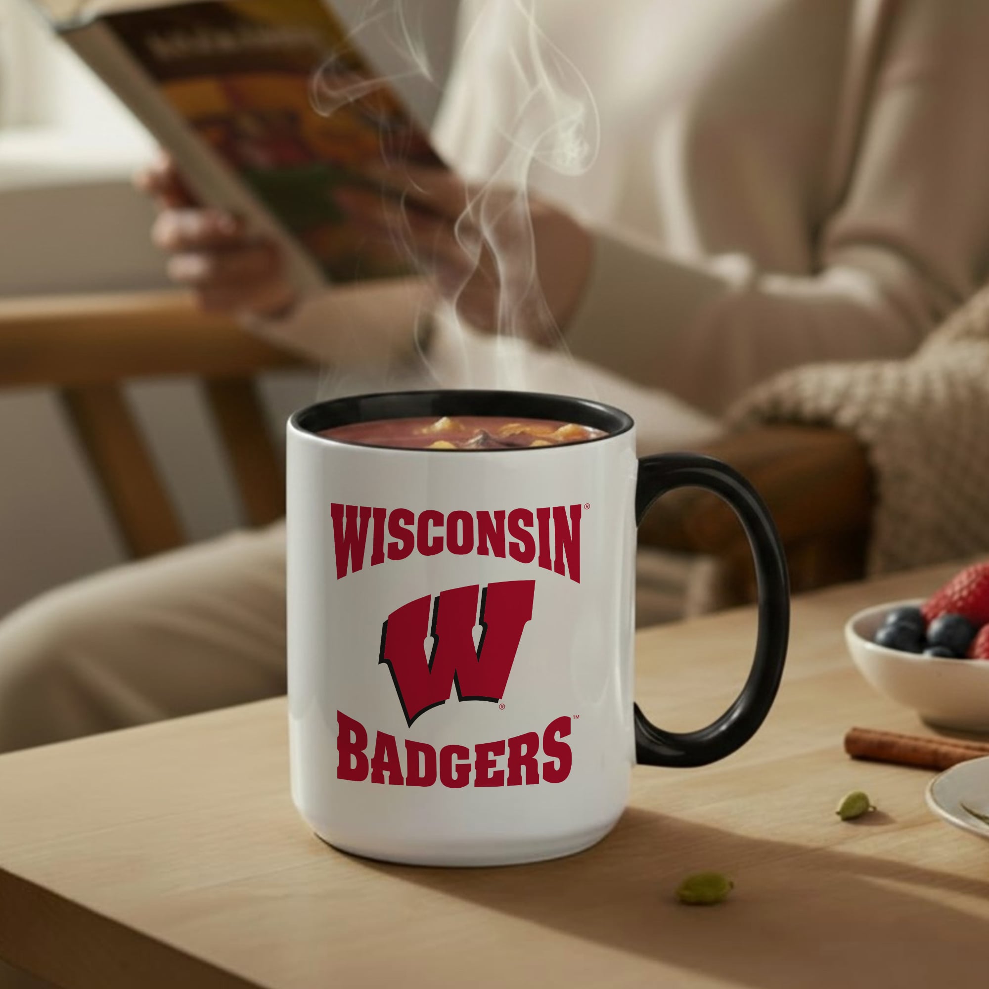 Wisconsin Badgers Two-Piece 15oz. Combo Mug Set