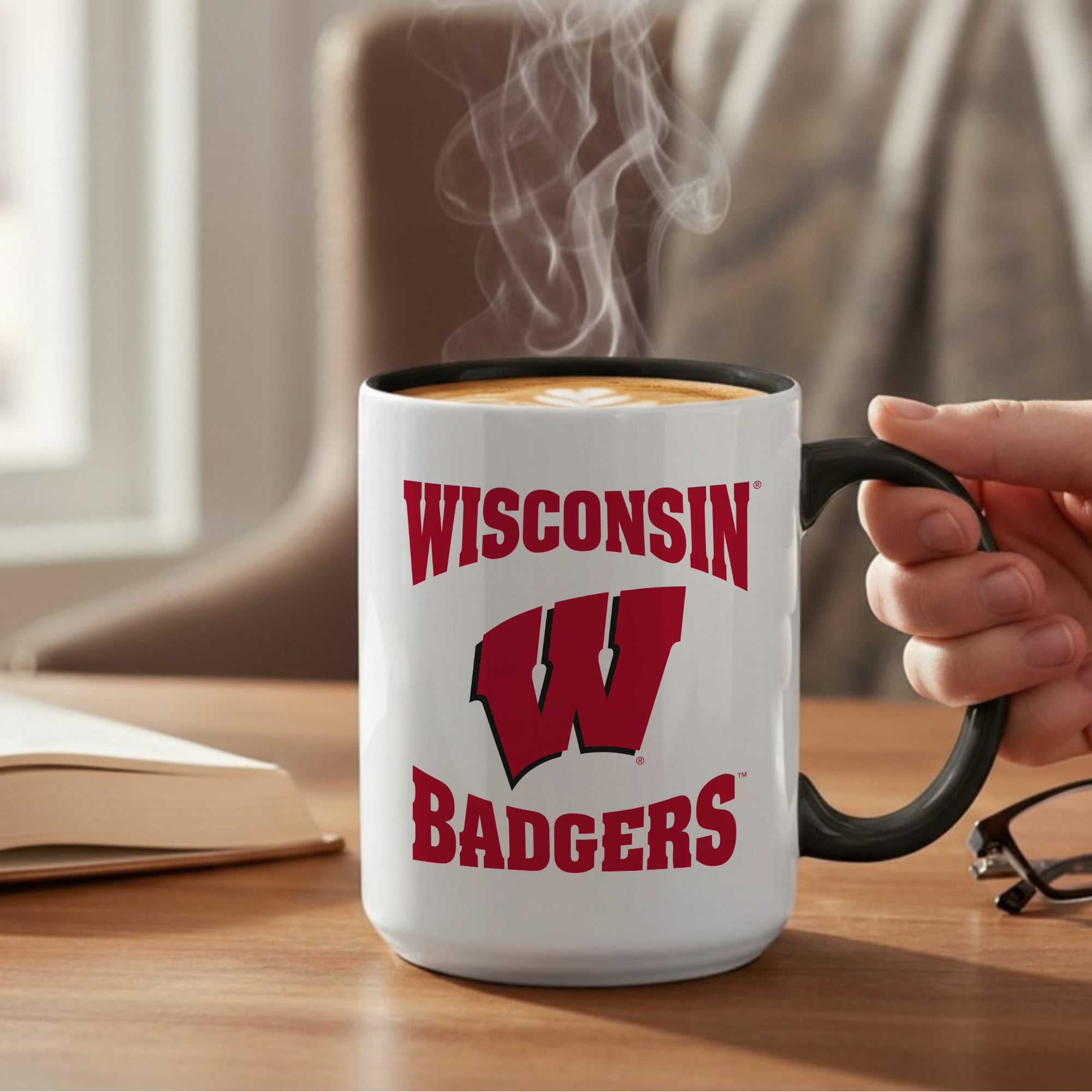 Wisconsin Badgers Two-Piece 15oz. Combo Mug Set