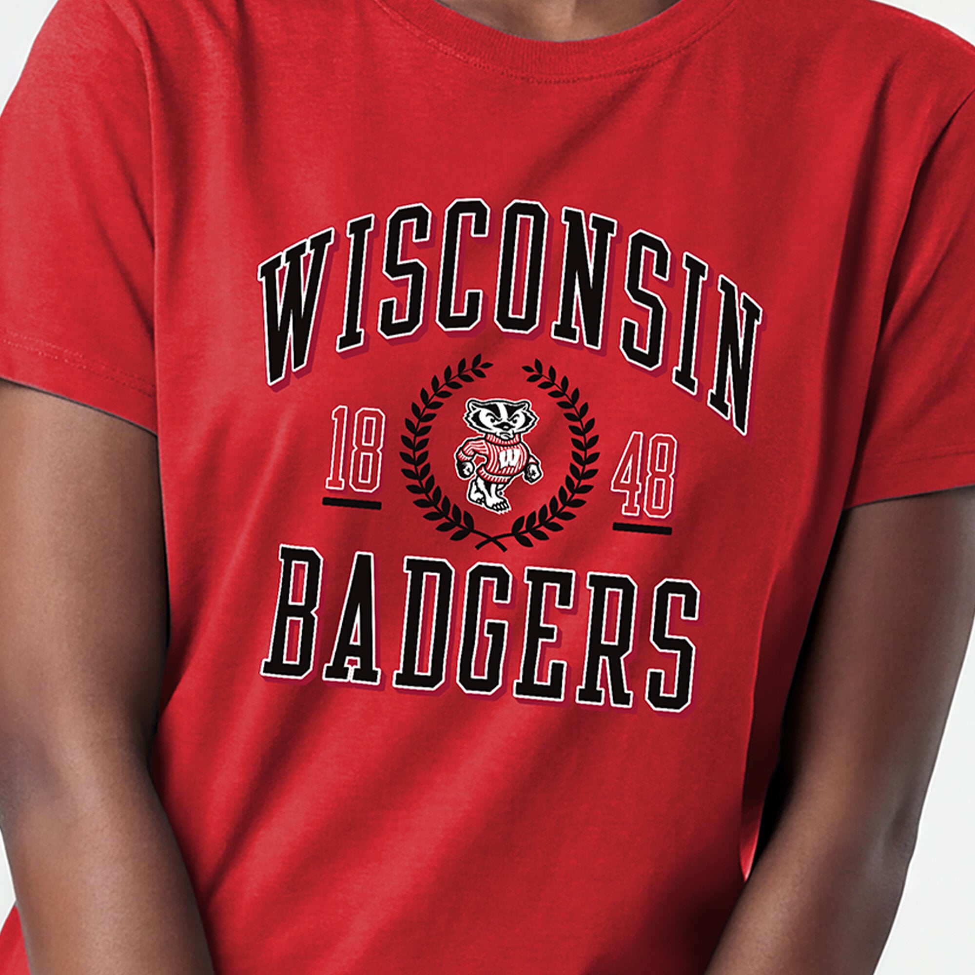 Women's Champion Red Wisconsin Badgers Lifestyle T-Shirt