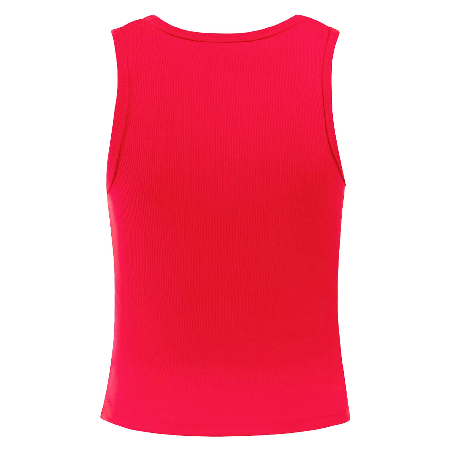 Débardeur côtelé rouge à logo principal des Wisconsin Badgers de la marque Hype and Vice pour femmes