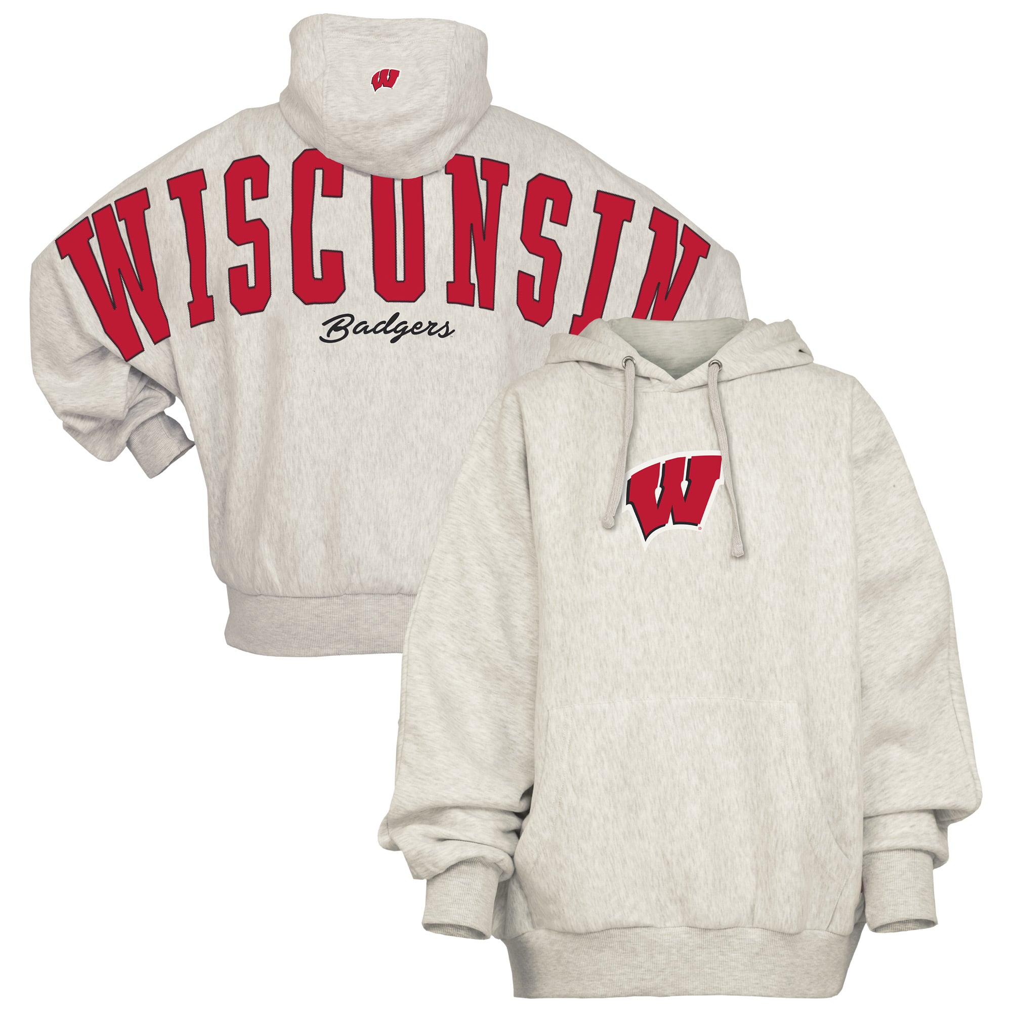 Sweat à capuche oversize gris Pressbox pour femmes