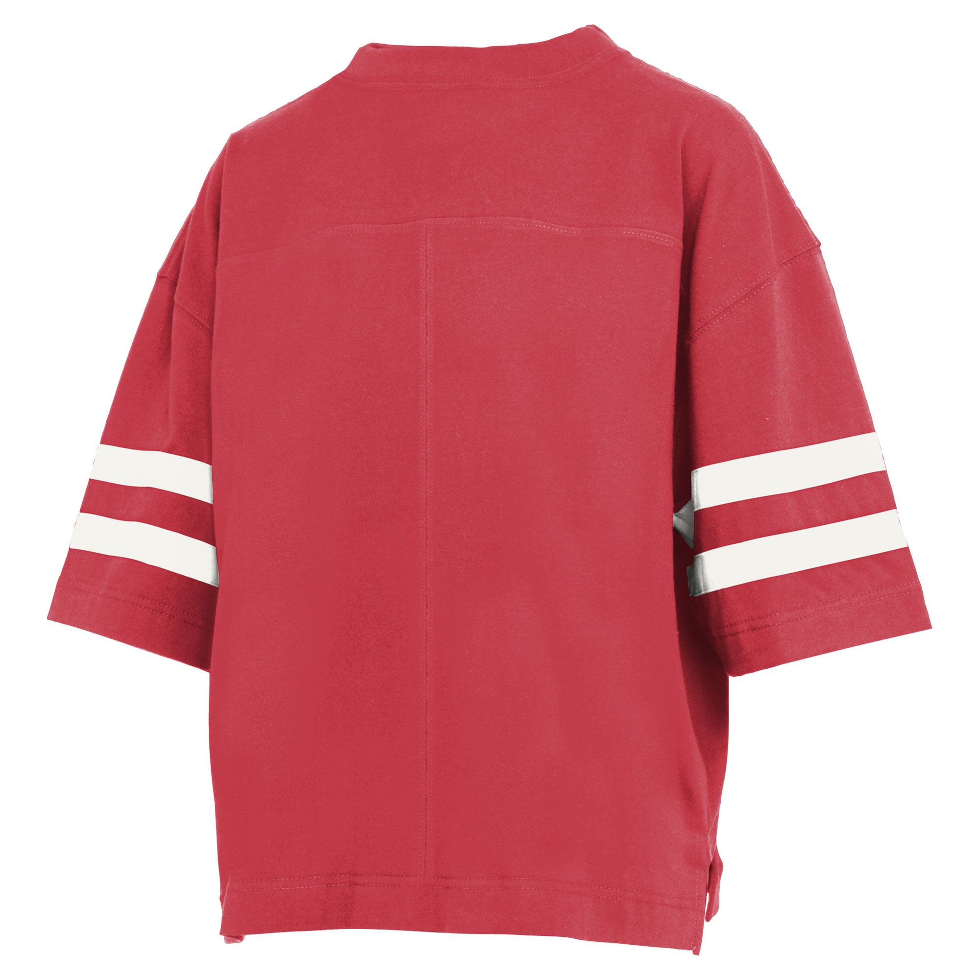 T-shirt court rouge Pressbox pour femmes, Wisconsin Badgers, Wayne Tyler