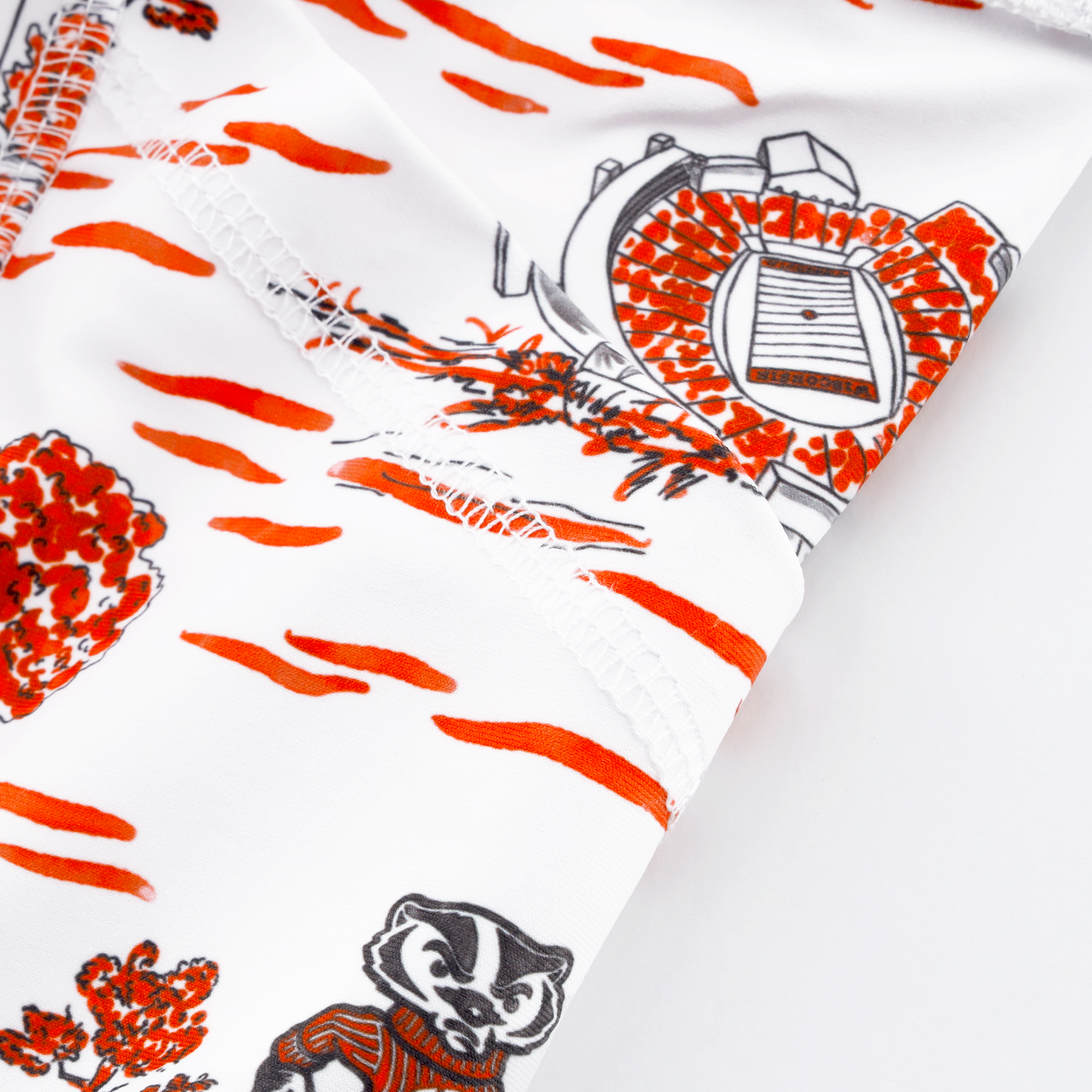 Women's Smith & Quinn White Wisconsin Badgers Toile Molly Skort