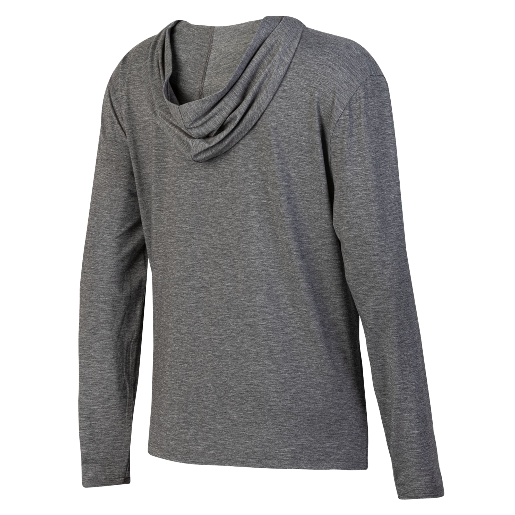 T-shirt à capuche manches longues Under Armour Heather Black Wisconsin Badgers pour femmes