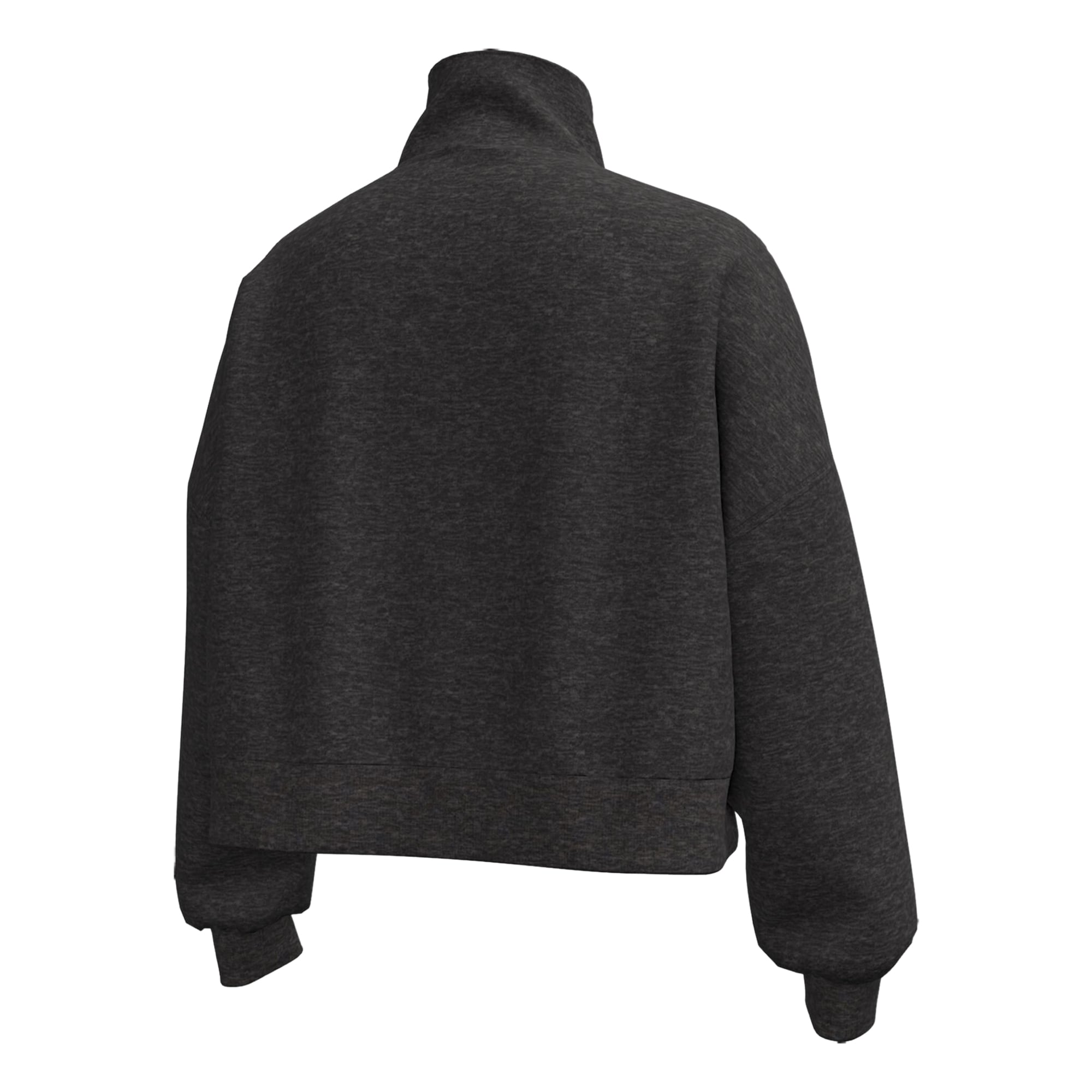 Veste polaire demi-zip Under Armour Heather Black Wisconsin Badgers Icon pour femme