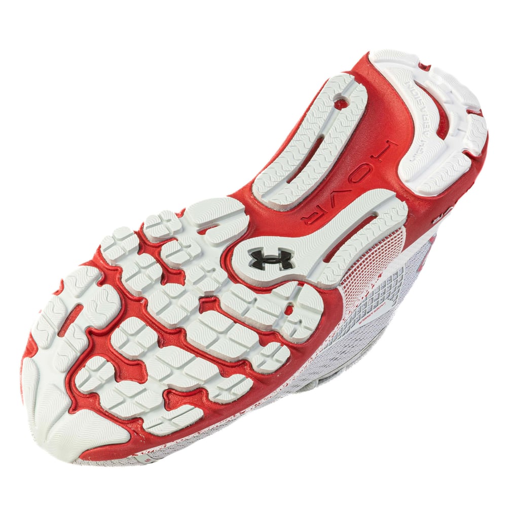 Under Armour White and Gray Running Shoes with Red Highlights Under Armour Men main image 4