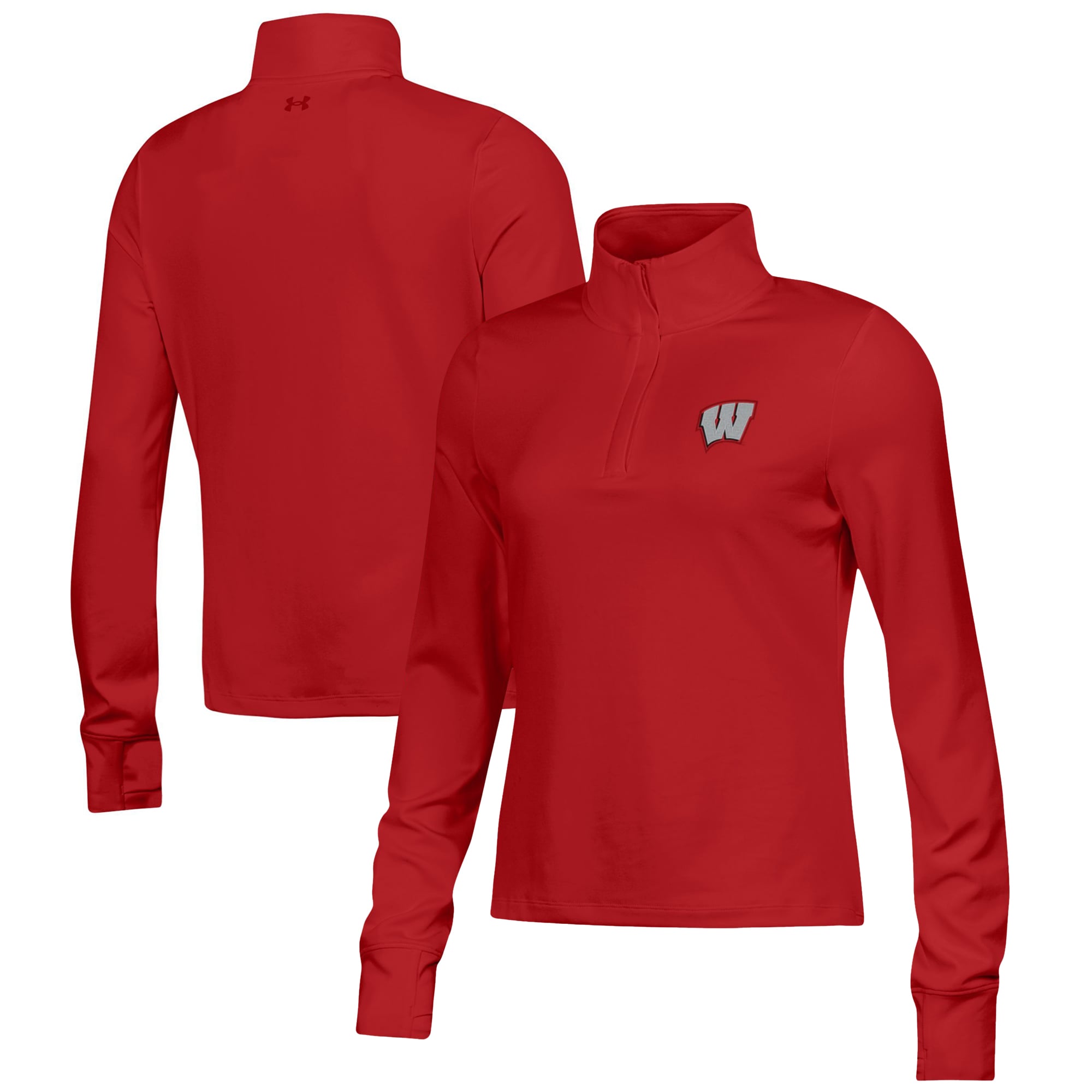 Women's Under Armour Red Wisconsin Badgers 2026 Lambeau Field Collection Motion Quarter-Zip Top