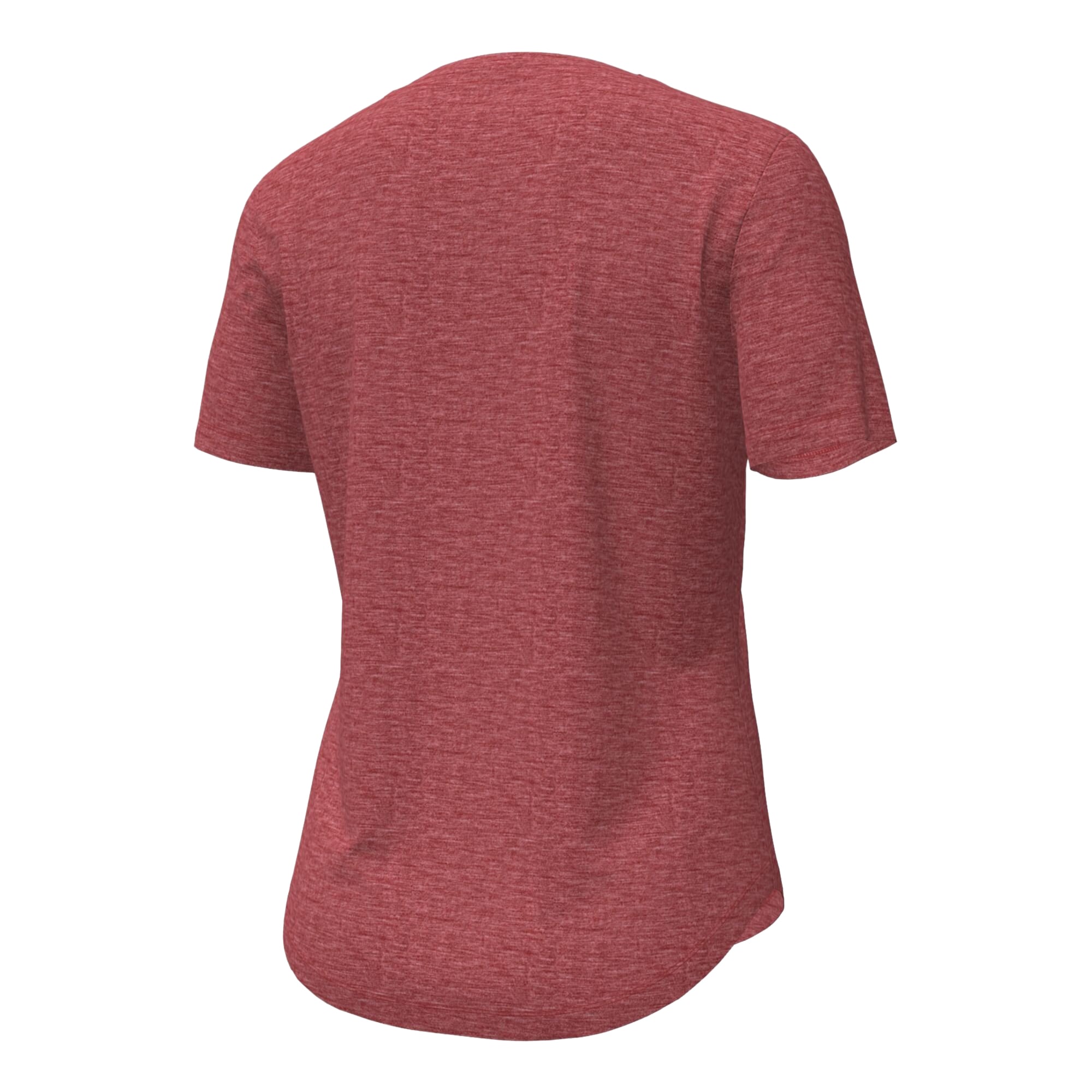 T-shirt Under Armour rouge Wisconsin Badgers pour femme, col en V, mélange de trois matières