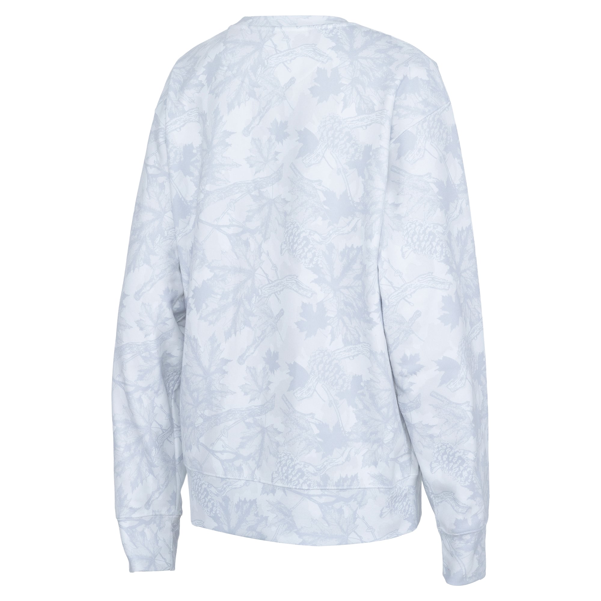 Women's ZooZatz Gray Wisconsin Badgers Camo Arch Logo Fleece Crewneck Sweatshirt