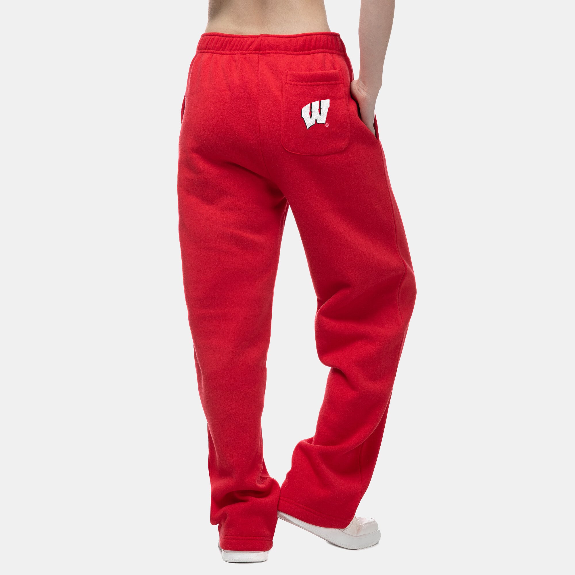 Women's ZooZatz Red Wisconsin Badgers Wordmark Fleece Sweatpants