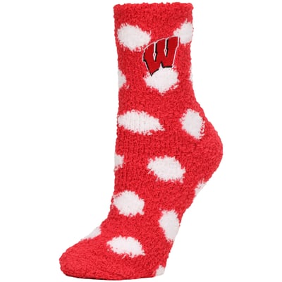 Wisconsin Badgers ZooZatz Women's Plush Dot Socks