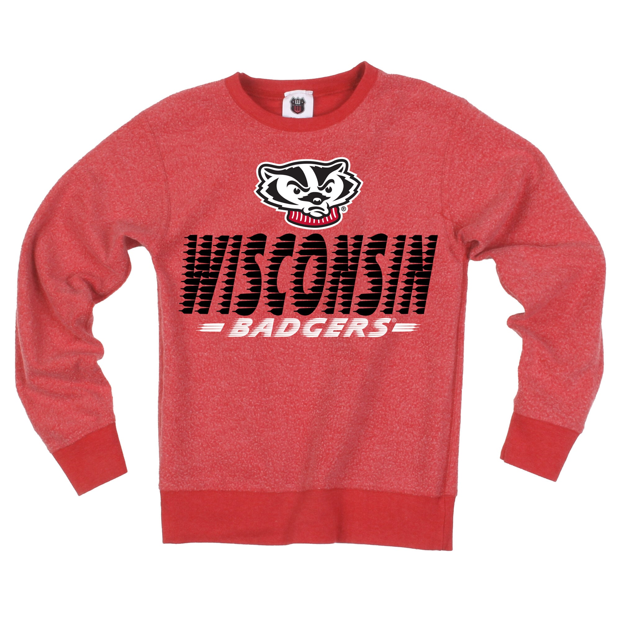 Youth Wes & Willy Red Wisconsin Badgers Reversible Sweatshirt