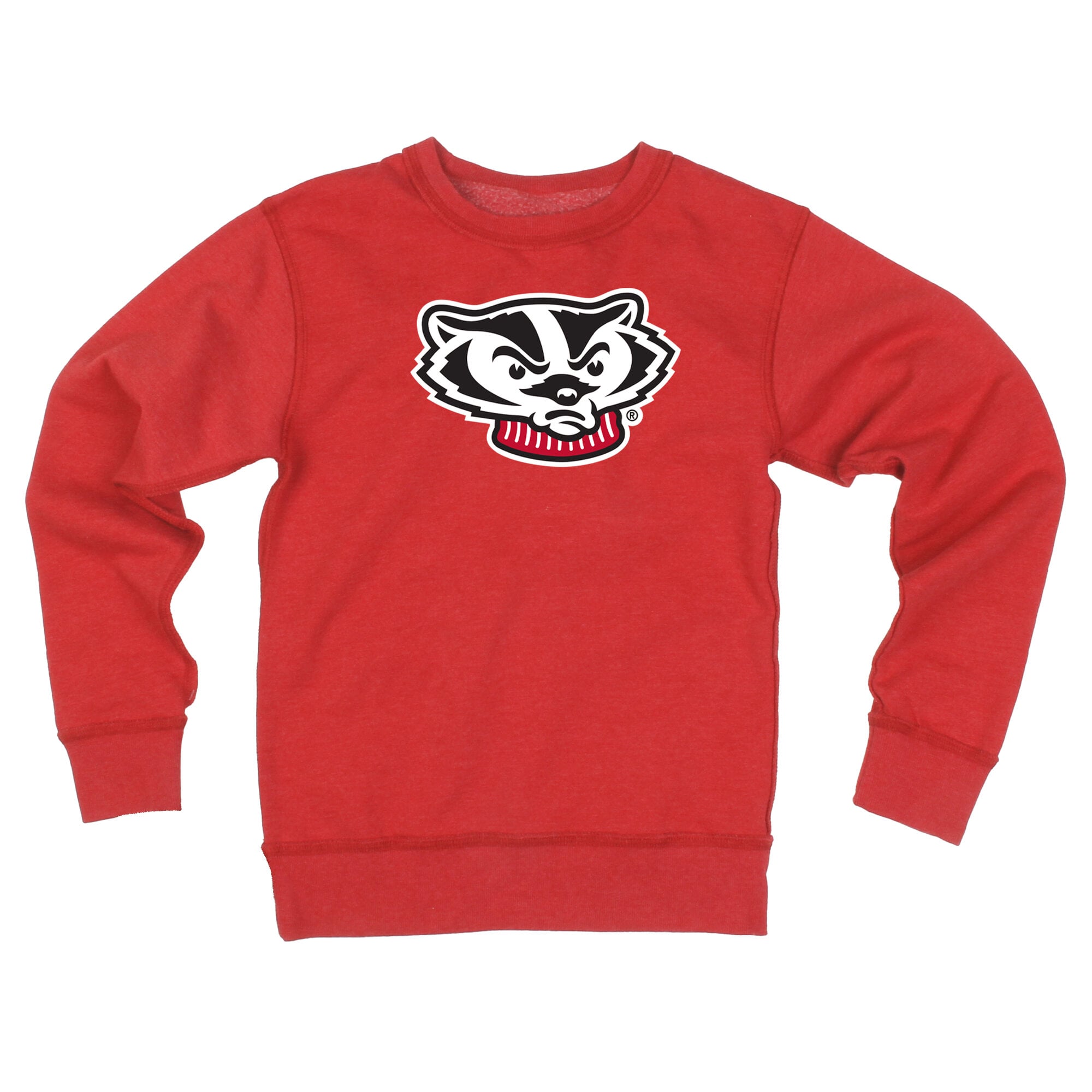 Youth Wes & Willy Red Wisconsin Badgers Reversible Sweatshirt