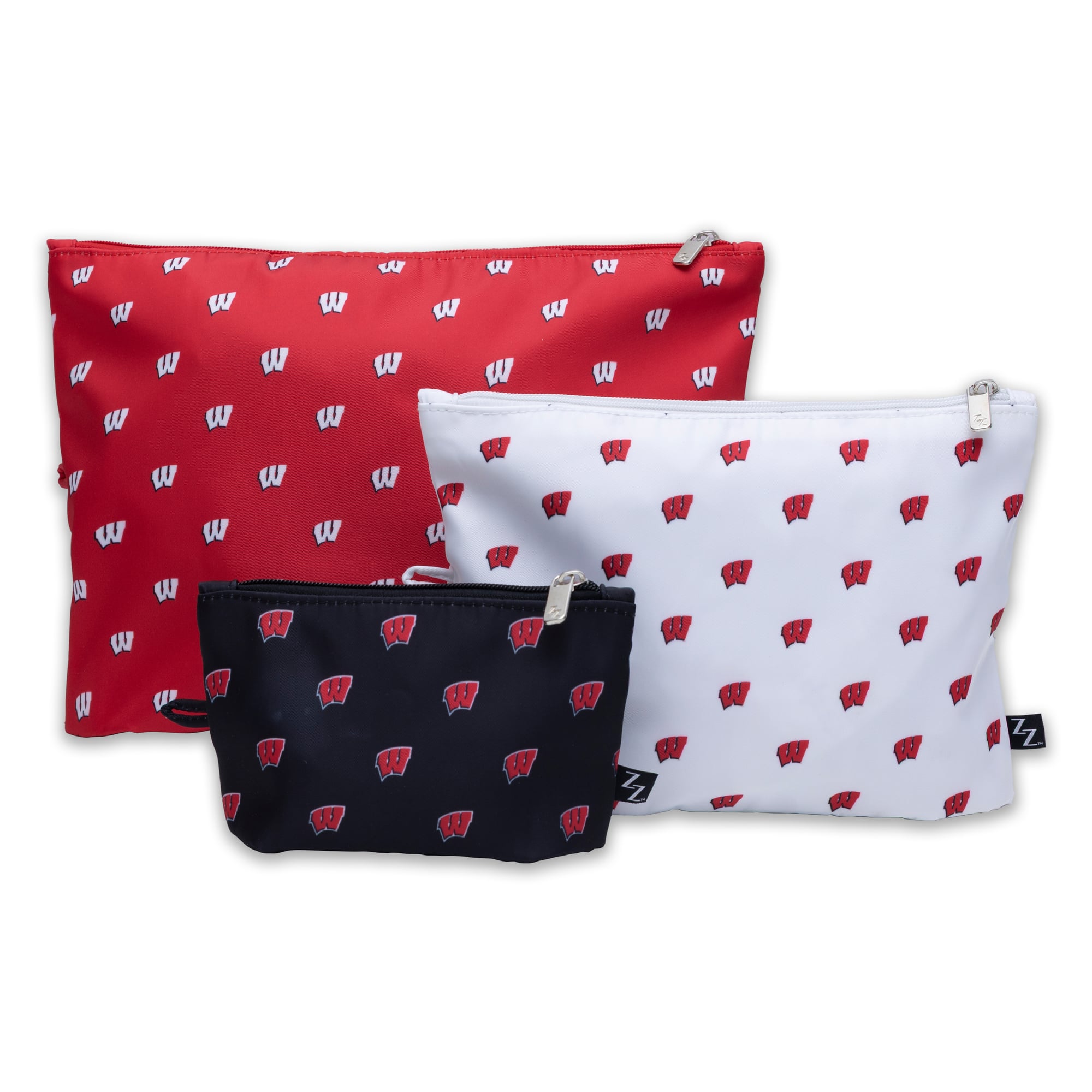 Ensemble de 3 pochettes ZooZatz Wisconsin Badgers