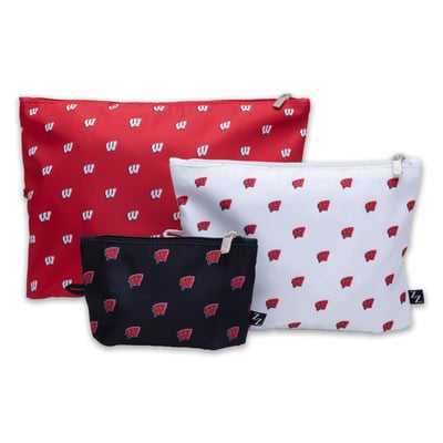 Wisconsin Badgers ZooZatz 3-Pack Pouch Set