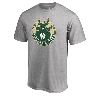 Wisconsin Herd Primary Logo T-Shirt - Heathered Gray