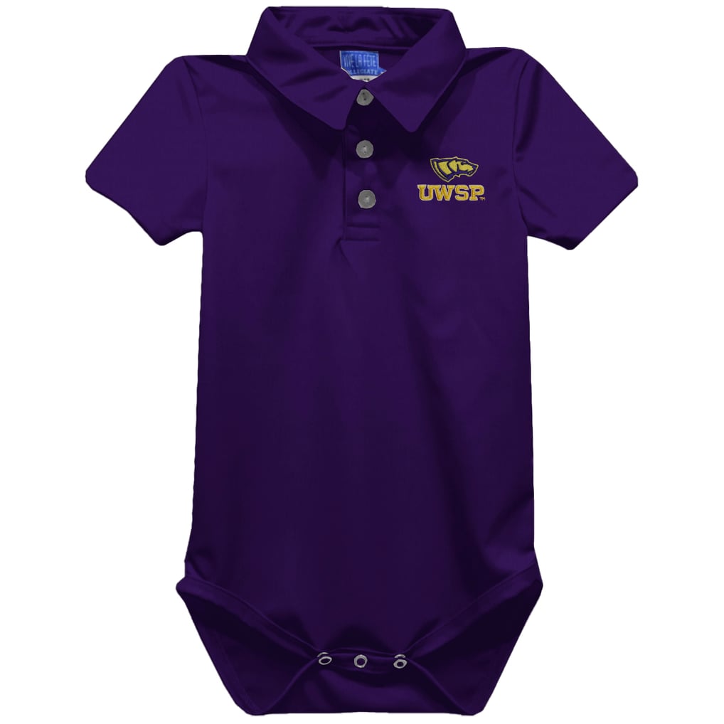 Infant Vive La Fete Purple Wisconsin-Stevens Point Pointers Polo Bodysuit