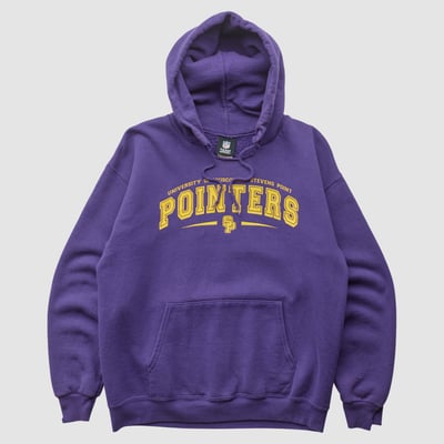 Wisconsin-Stevens Point Pointers NFL 2010s Hooded Pullover Sweatshirt - Purple - XS by Fanatics Real Vintage