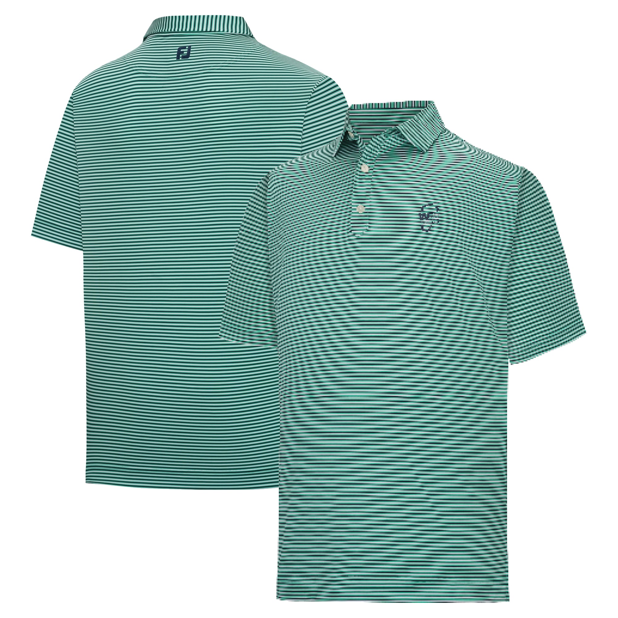 Men's FootJoy Green WM Phoenix Open Stripe Lisle ProDry Polo