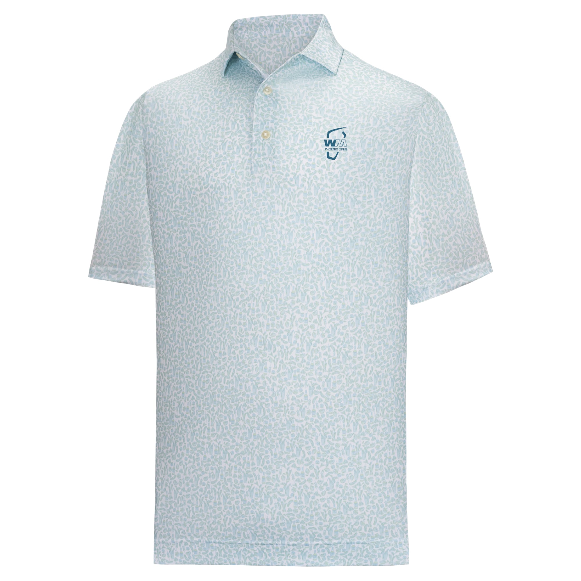 Men's FootJoy  Light Blue WM Phoenix Open Bloody Mary Lisle ProDry Polo