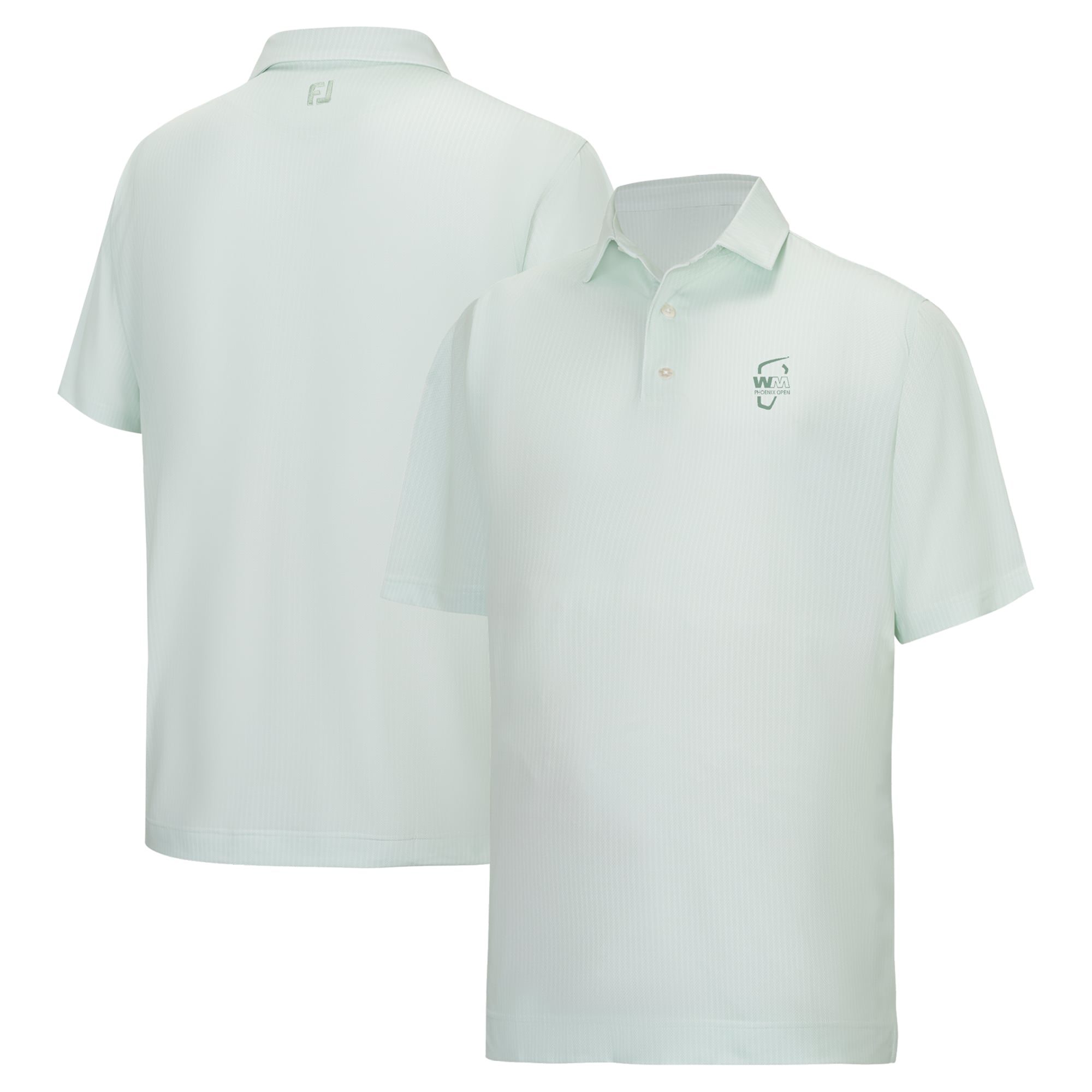 Men's FootJoy Light Green WM Phoenix Open Tee Time Lisle ProDry Polo