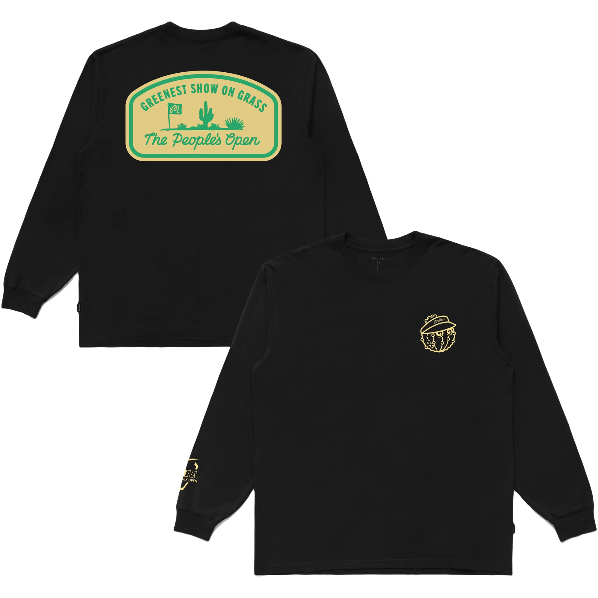 unisex malbon-golf-black-2025-