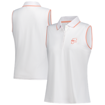  WM Phoenix Open FootJoy Women's ProDry Sleeveless Polo - White