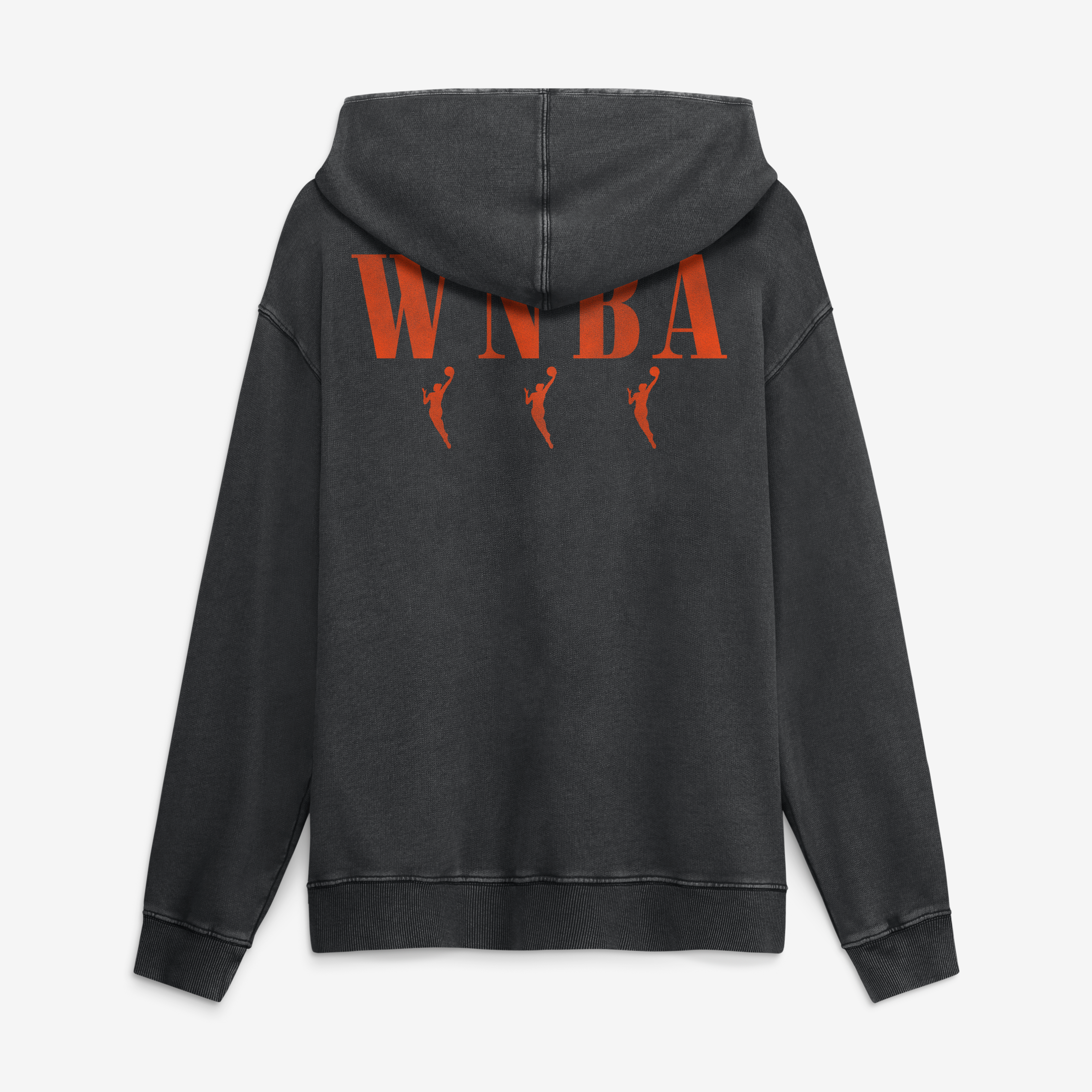 Men's Fanatics Black WNBA Relaxed Washed Hoodie